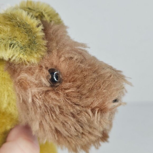 Vintage Mid-Century Steiff Hermann Airedale Terrier Dog Plush Mohair - Picture 7 of 9